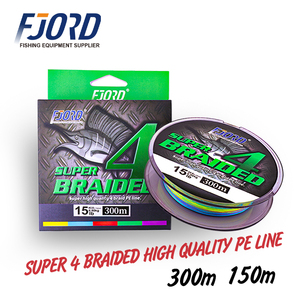 FJORD 300m 4-Braid haute résistance PE ligne <span class=keywords><strong>de</strong></span> pêche multicolore <span class=keywords><strong>fil</strong></span> flottant pour lac rivière océan bateau et pêche en ruisseau - Product Image 4