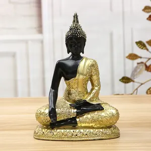 Patung Buddha untuk dekorasi Zen kerajinan Resin meditasi patung Buddha