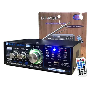 Amplifier daya tinggi rumah mobil penguat Bluetooth, pengeras suara desktop kecil 12v220V, penguat audio
