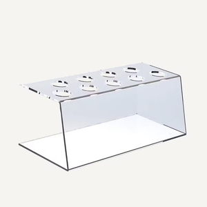Support de cône gaufré transparent de qualité supérieure fait à la main support de crème glacée en acrylique pour buffet - Product Image 3