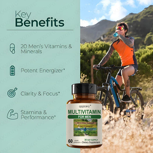 60 Cápsulas <span class=keywords><strong>de</strong></span> Multivitaminas Herbales Naturales - Apoyo Inmunológico, Memoria, Concentración, Salud Muscular y Ósea, Salud Reproductiva, Salud <span class=keywords><strong>de</strong></span> <span class=keywords><strong>la</strong></span> Próstata - Product Image 6
