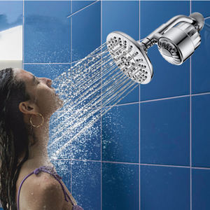 Juego de pulverización de ducha de mano con filtro suavizante de agua cromado de 9 funciones moderno de fabricación - Product Image 2