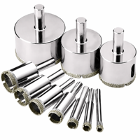 Scie cloche diamantée électroplaquée 55/60/65 mm pour verre, céramique et carreaux de céramique – Service OEM/ODM