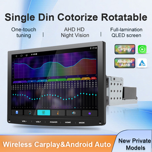 Semaitu 10.1 inch duy nhất DIN xe đài phát thanh Màn hình cảm ứng hệ thống Android Bảng điều khiển vị trí DSP xoay Thiết kế Apple Carplay Stereo - Product Image 2