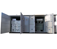 Poste de transformateur photovoltaïque compact mobile 1000kVA 1500kVA 13.2kV/480V, substation compacte 40.5kV en métal