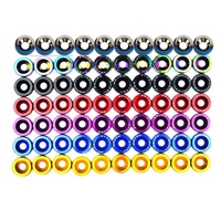 Kit de vis universelles en aluminium JDM pour fixation de capot, pare-chocs, plaque d'immatriculation et compartiment moteur de voiture