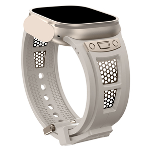Scalatore di lusso cinturino in Silicone per orologio Apple <span class=keywords><strong>Ultra</strong></span> 2 Band 49/45/44/42mm traspirante in gomma Sport <span class=keywords><strong>I</strong></span> <span class=keywords><strong>Watch</strong></span> serie 9 8 7 6 5 bande - Product Image 4