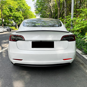 Tesla Model 3 Rear Spoiler Wing ABS Piano Black Glossy Matte Carbon Fiber Texture Trunk Lip Modification - Product Image 3