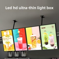 Boîte à lumière LED noire ultra-fine étanche de marque B ST, cadre en acier inoxydable, utilisation intérieure, panneau lumineux magnétique, menu, prix