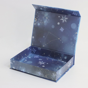 Caja de Regalo Magnética Plegable de Cartón de Lujo con Logotipo Impreso Personalizado, Diseño Personalizado con Lámina Dorada para Accesorios de Moda - Product Image 2