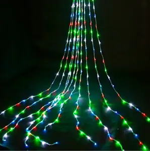 Hot Selling LED Waterfall String Lights Holiday Curtain Icicle Light Wedding Christmas Party Decoration Waterfall Lights
