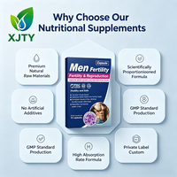 Complément alimentaire naturel de qualité supérieure pour la fertilité masculine, marque privée OEM, zinc, ginseng, CoQ10, inositol, antioxydant, amélioration de la qualité du sperme, pour hommes