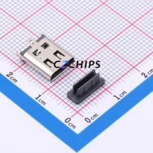 TYPE-C 6P LTH10.5 USB Connector SMD Connector ( Connector Type: Type-C )( Protocol Standard: USB 3.1 )( Gender: Female ) - Product Image 1