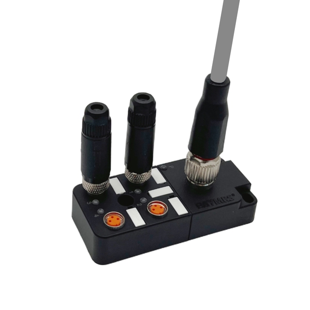 BAYMRS M8 4-Port PNP Single Signal Distribution System 2A Rated Current M12 Connector Cable M8 Connector Circular Connectors