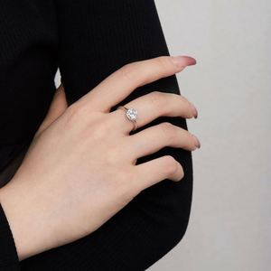 Dylam Classic Minimalist Design S925 <b>Silver</b> Rhodium 18K Gold Plating Polish <b>Solitaire</b> 5A Cubic Zirconia Wedding Engagement <b>Ring</b> - Product Image 3
