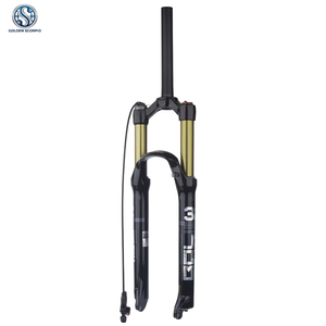 Fourche de <span class=keywords><strong>suspension</strong></span> haute résistance VTT, tube droit, alliage magnésium-aluminium, amortissement pneumatique avant, 26 27.5 - Product Image 3