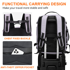 Sac à dos de voyage unisexe, sac à dos décontracté pour le quotidien avec poche sèche et humide, sac à dos d'affaires imperméable pour ordinateur portable - Product Image 6