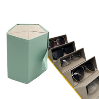Organisateur de lunettes de soleil pliable et coloré pour le voyage, étui portable pour lunettes, sac de rangement multiple pour lunettes