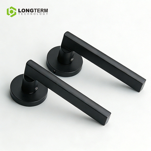 Set di Maniglie per Porte Interne di Lusso, Design Moderno in Oro Spazzolato per Appartamenti e Case - Product Image 4