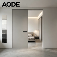 Porte intérieure moderne sans cadre, à fermeture invisible, minimaliste, avec charnières invisibles, insonorisée 32 dB, pour chambre à coucher