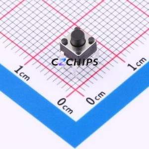 BX-TS-26-454545CJ Tactile Switch Through hole-4P,4.5x4.5mm Switch Single Pole Single Throw Round Button 2.6N Through Hole - Product Image 1