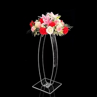 Support à fleurs en acrylique, vase, présentoir floral, décoration de mariage, centre de table, socle de présentation pour arrangements floraux