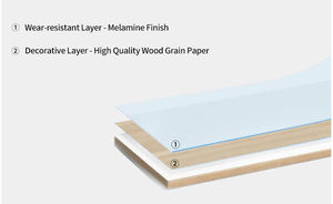 Puerta Interior Moderna de Madera MDF para Hotel, Puerta de Polímero Sólido para Dormitorio, Casa o Villa, Diseño Compuesto Acabado - Product Image 3