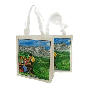 High grade heat sublimation printing promotional non woven gift bag