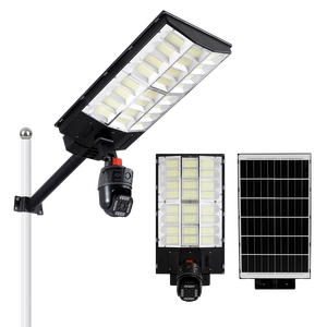 Năng lượng mặt trời ánh sáng đường phố với máy ảnh 4G Wifi 3MP kép giám sát ngoài trời năng lượng mặt trời ánh sáng giám sát 2000W <span class=keywords><strong>CCTV</strong></span> không dây - Product Image 1