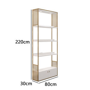 حقائب أرفف من الفولاذ المقاوم للصدأ, أكياس أرفف من الفولاذ المقاوم للصدأ الحديثة من طراز () ، أكياس مزودة بحامل للأرفف من الصلب المقاوم للصدأ من فئة البوتيك ، مزودة بمصباح ليد لعرض أرفف من الصلب المقاوم للصدأ على طراز البوتيك - Product Image 2