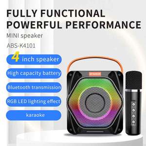 Nhà Máy ABS-K4101 Giá <span class=keywords><strong>Mini</strong></span> Không Dây Bt Loa Hands Miễn Phí LED TF Khe Cắm Thẻ Bass Loa Di Động Stereo <span class=keywords><strong>MP3</strong></span> Âm Nhạc Máy Nghe Nhạc - Product Image 2