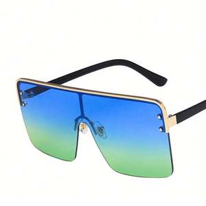 Lunettes de soleil carrées vintage surdimensionnées à verres uniques UV400 pour femme – Meilleures ventes - Product Image 5