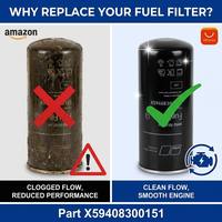 Filtre à carburant robuste X57508300091, séparateur d'eau diesel à visser, fabriqué en Allemagne pour générateur marin MAN 2000 4000