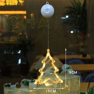 <b>Led</b> <b>Star</b> Moon Xmas Suction Cup Lamp Christmas Decorations for Home Wedding Party Window Hanging Ornaments - Product Image 6