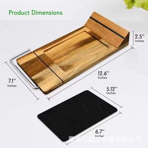 Cross-border wooden cutting board, cheese slab, stoneware set, household cheese <b>knife</b>, <b>bread</b> cutting, fruit cutting, dessert - Product Image 3