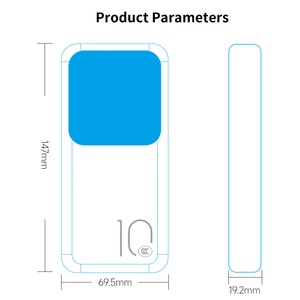 Zuzg xách tay 4 trong 1 được xây dựng trong cáp 10000mAh ngân hàng điện với Micro USB LED hiển thị & sử dụng ngoài trời - Product Image 6