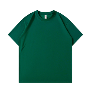 T-shirt surdimensionné pour hommes avec logo brodé personnalisé 230g 100% coton tricot épais grande taille lavage plus été pour les adolescents - Product Image 5