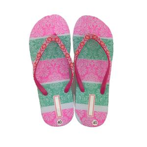 Personalizado nuevo 2020 de las mujeres de la moda Flip Flop de goma impreso Flip-Flops verano femenino zapatillas Zapatillas de playa - Product Image 3