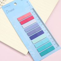 Offre Spéciale blocs-notes auto-adhésifs en plastique PET transparent Notes autocollantes de papeterie avec règles pratiques pour un usage quotidien