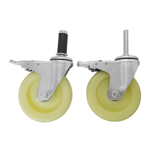 Roues universelles à usage intensif 4/5/6 pouces Roues de frein à roulement et rotatives en PVC PuPVC Roues à roulettes pour chariot à main industriel silencieux pour meubles - Product Image 4
