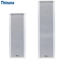 Altavoz de Columna Activo Thinuna IP-40SK-BS de 40W para Redes IP, Sistema de Sonido para Iglesias, Altavoz de Pared Impermeable para Megafonía
