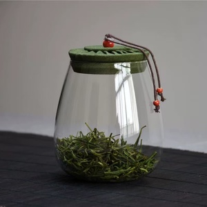 Recipiente <span class=keywords><strong>de</strong></span> Vidrio para Almacenamiento <span class=keywords><strong>de</strong></span> Alimentos, Hermético, Ecológico, <span class=keywords><strong>de</strong></span> 350 ml/600 ml/1000 ml, con Tapa <span class=keywords><strong>de</strong></span> Corcho Colorida y Tela <span class=keywords><strong>de</strong></span> Yute - Product Image 6