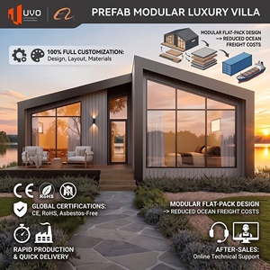 Casa Modular Prefabricada de Lujo, Tipo Loft, con Ventanas Panorámicas, Ecológica, para Resort, Cabañ<span class=keywords><strong>a</strong></span> Pequeñ<span class=keywords><strong>a</strong></span>, Tipo <span class=keywords><strong>A</strong></span>-Frame, para Vacaciones - Product Image 1