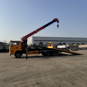 Camion de dépannage SHACMAN 6x4 avec grue de 10 tonnes pour le transport de marchandises en une seule machine, dépanneuse lourde - Product Image 1