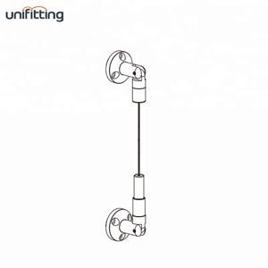 벽-벽 황동 케이블 디스플레이 시스템 와인 플로팅 랙 - Product Image 3