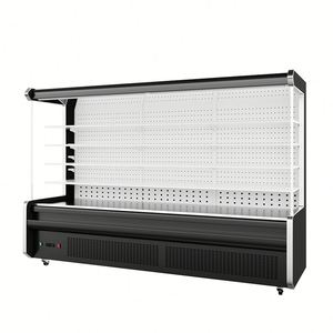 Enfriador de Exhibición Abierto para Tiendas de Conveniencia |   Refrigerador Multideck con Cortina de <span class=keywords><strong>Aire</strong></span> y Vidrio, R290, Control Digital, Estantes Ajustables, Iluminación LED - Product Image 4