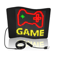 Lumière LED d'expression pour vitre arrière, programmable par application, écran LED flexible, affichage d'émoticônes clignotantes, autocollant électronique pour vitre