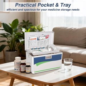Estuche <span class=keywords><strong>para</strong></span> Medicamentos de Aleación de Aluminio, Botiquín de <span class=keywords><strong>Primeros</strong></span> <span class=keywords><strong>Auxilios</strong></span> Desmontable, a Prueba de Niños y con Privacidad, <span class=keywords><strong>para</strong></span> el Hogar, Viajes, Dormitorio - Product Image 2
