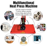 Presse à chaud manuelle 40x60cm (16x24 po) avec base en aluminium haute pression européenne pour transfert par sublimation sur T-shirts 220V/110V pour atelier