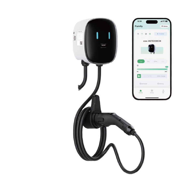Солнечная зарядная станция Ev Wallbox, зарядное устройство 7 кВт, настенная зарядная станция переменного тока